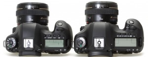 Canon EOS 6D и 5D mark III, вид сверху